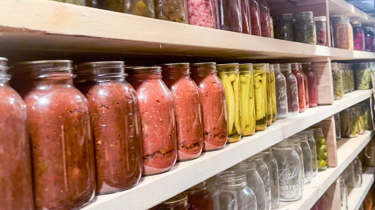 full pantry shelves