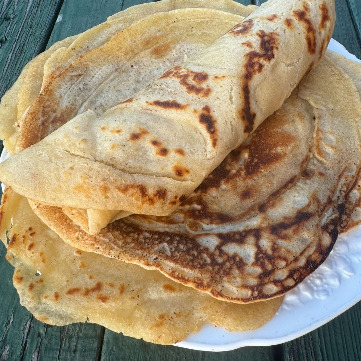 pourable sourdough tortillas