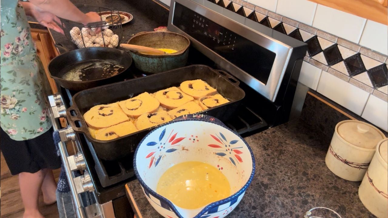 cooking sourdough french toast