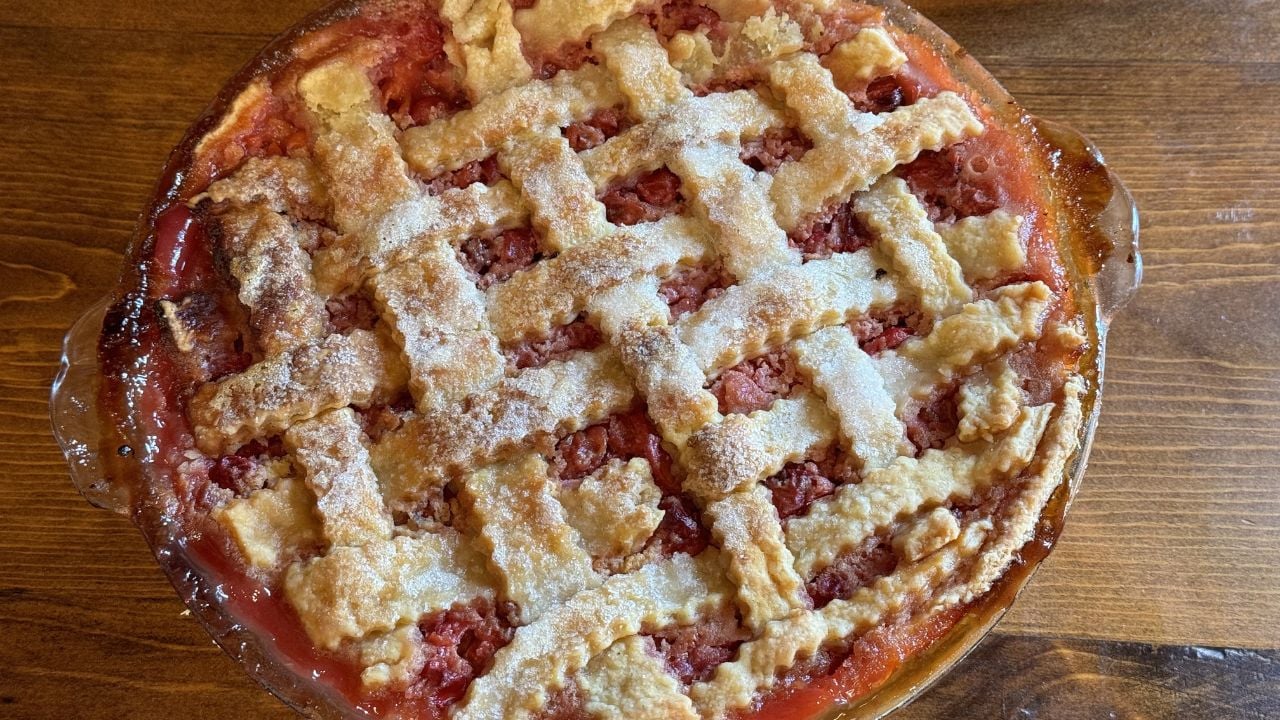 The Best Homemade Cherry Pie Recipe (Video) - Wagon Wheel Homestead