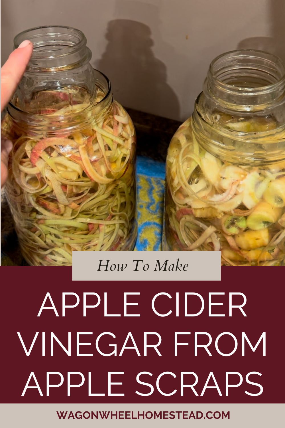 How To Make Apple Cider Vinegar From Apple Scraps (Video) - Wagon Wheel ...