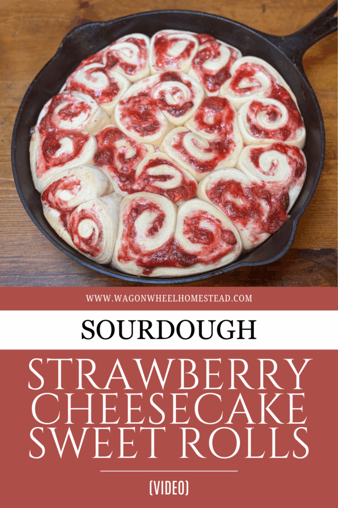 sweet strawberry cheesecake rolls pin image