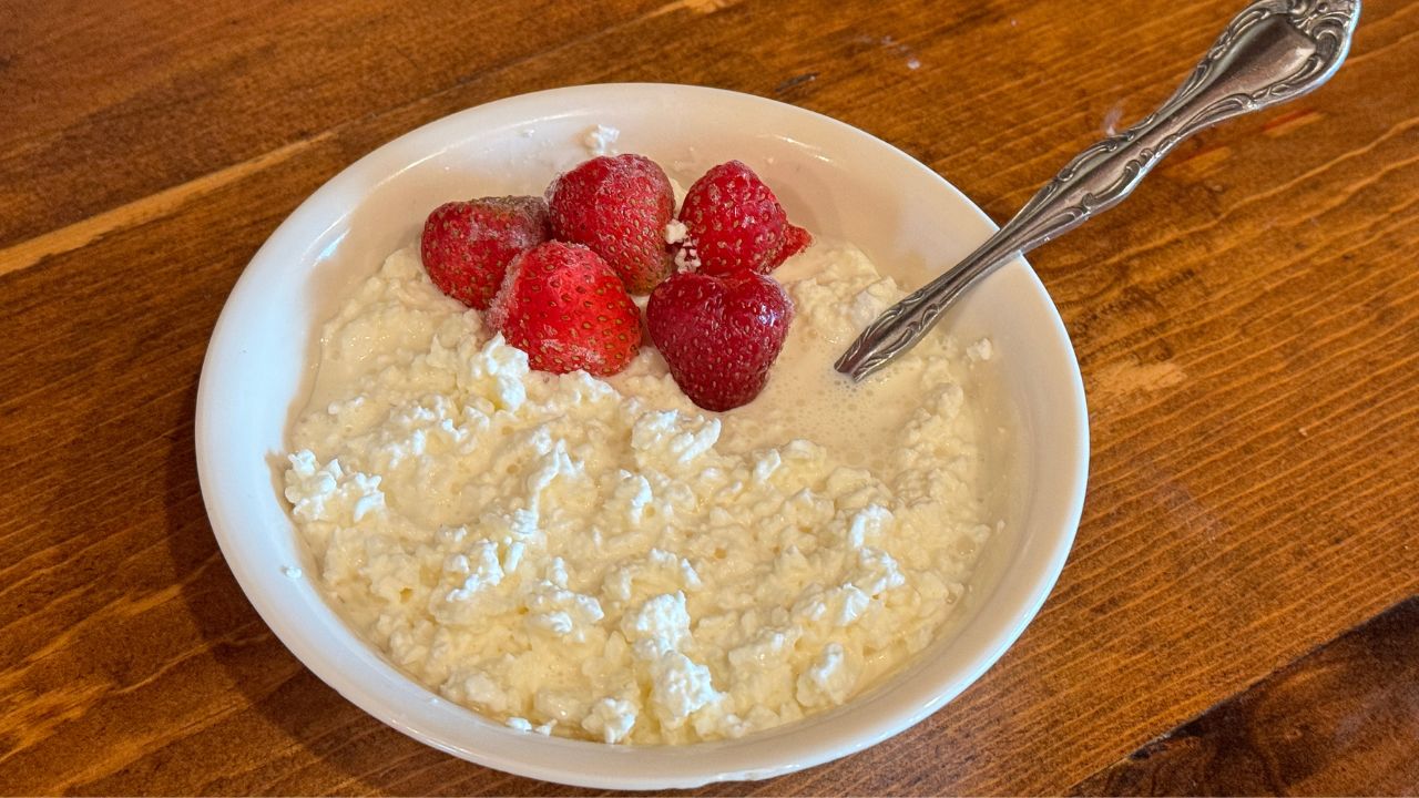 raw cottage cheese made with clabber culture