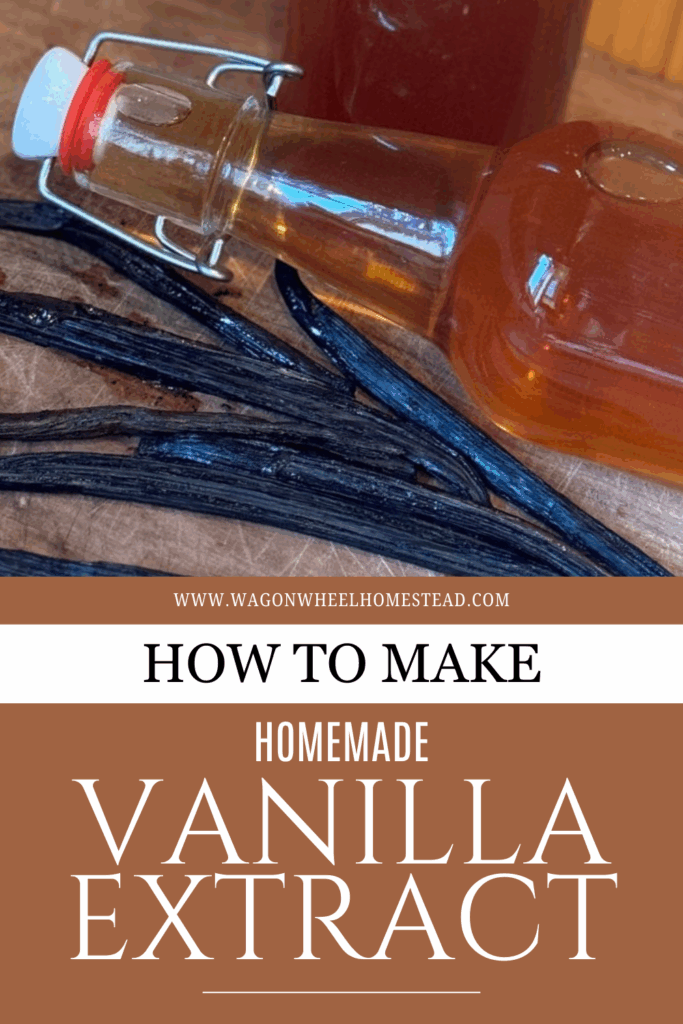 how to make vanilla extract pin image