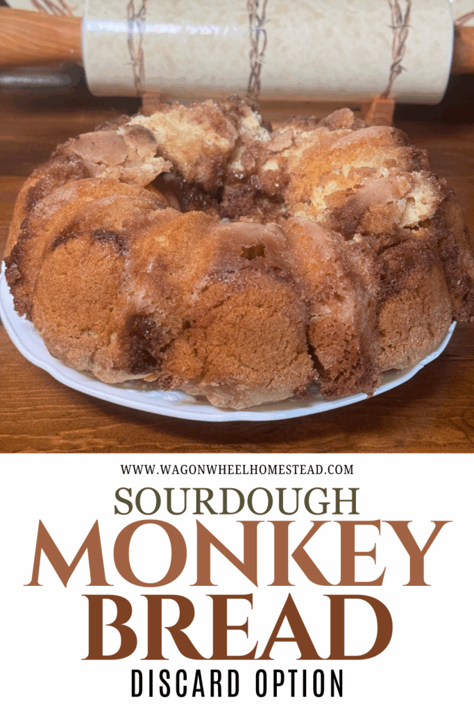 sourdough monkey bread pin image