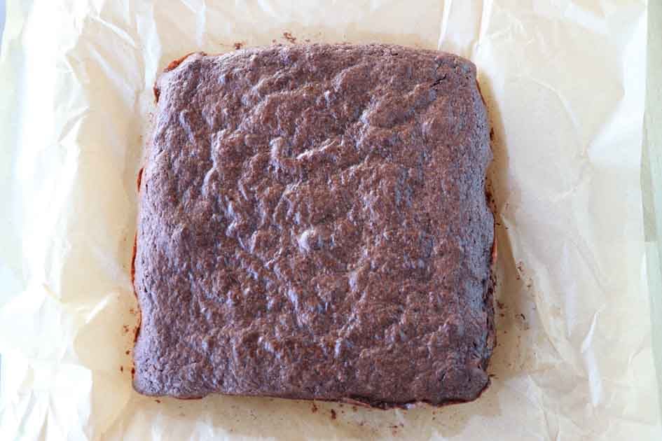 baked sourdough brownies