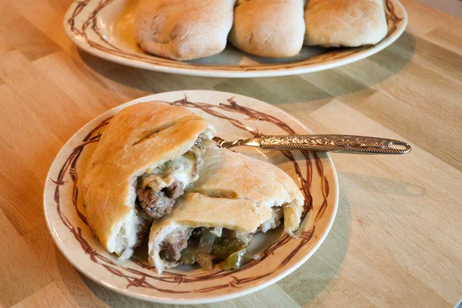 philly cheesesteak calzone ready to eat