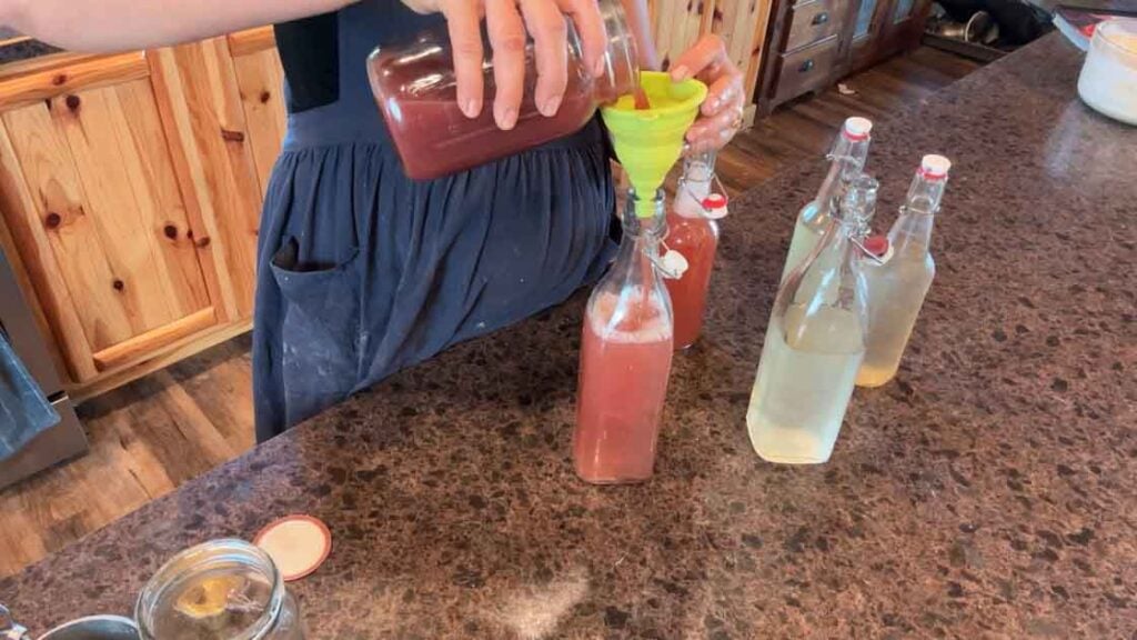 adding juice to water kefir
