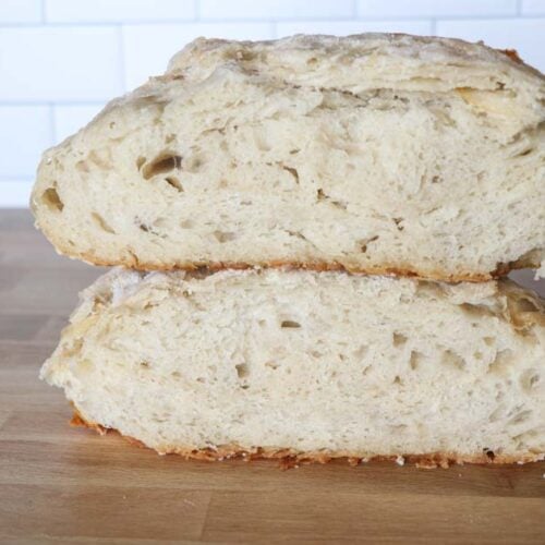croissant sourdough bread stacked horizontal