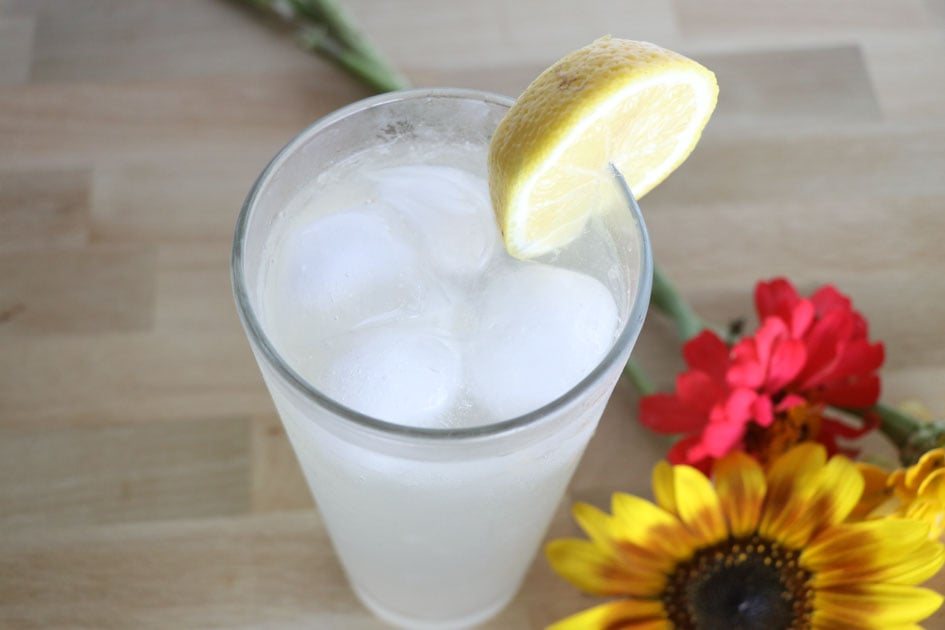 fermented lemonade with ice
