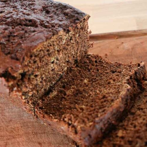 chocolate zucchini bread sliced
