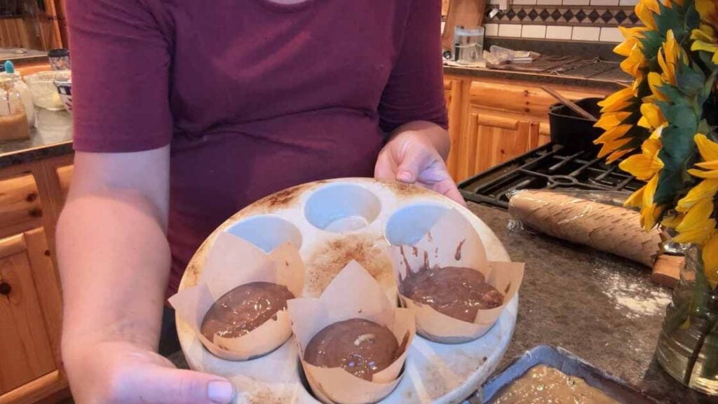 chocolate zucchini muffins