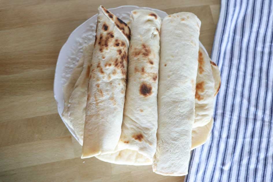 delicious sourdough tortillas