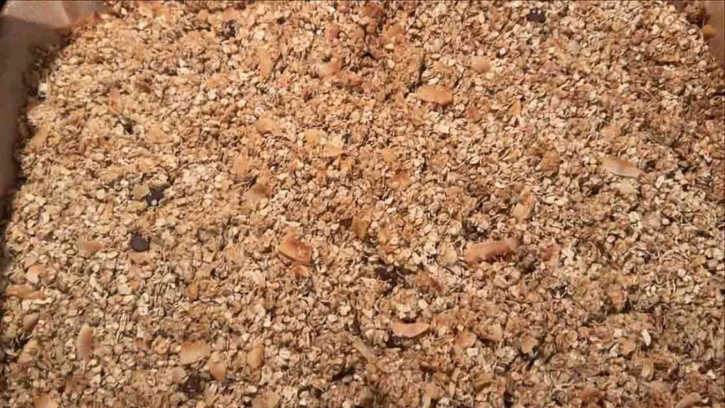 fresh baked sourdough granola