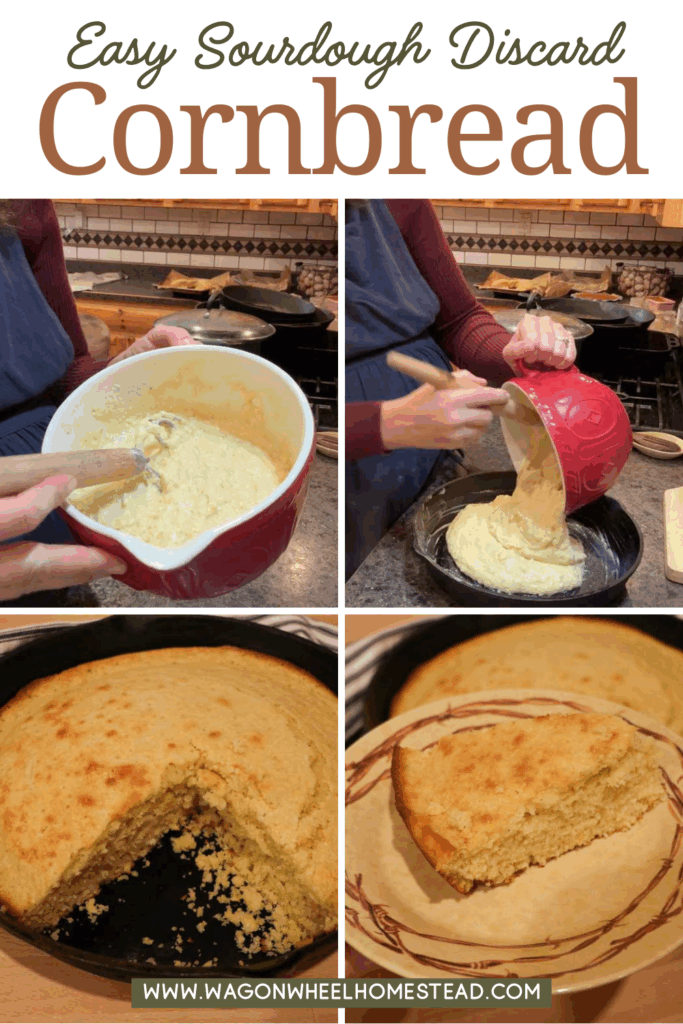 sourdough cornbread pinterest image