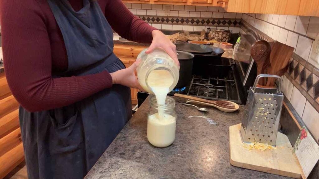 making a cornstarch slurry out of milk