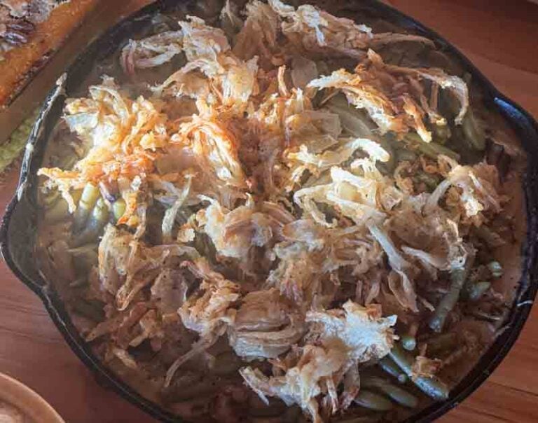 green bean casserole without mushroom soup