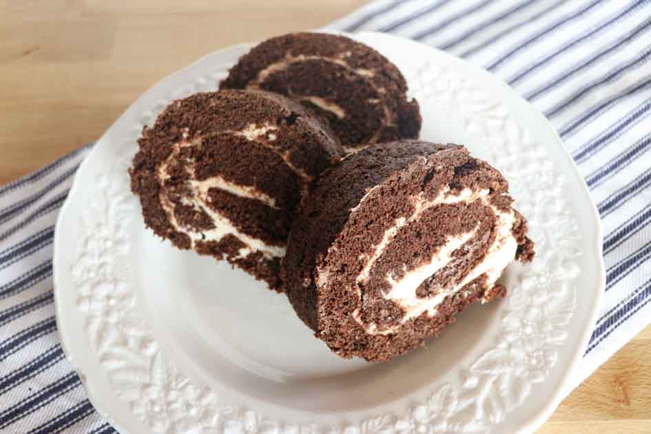 sourdough chocolate cake roll