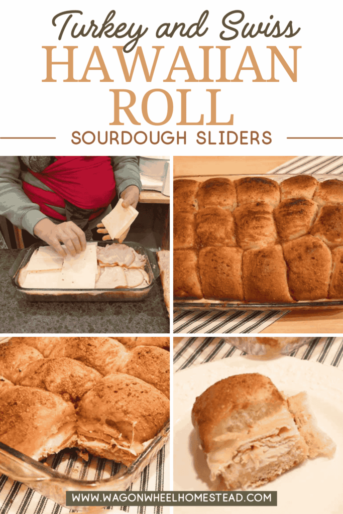Turkey and Swiss Hawaiian Sourdough Roll pinterest image