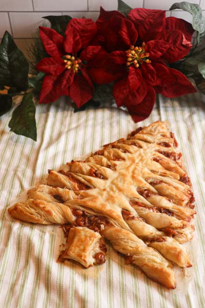 puff pastry christmas tree