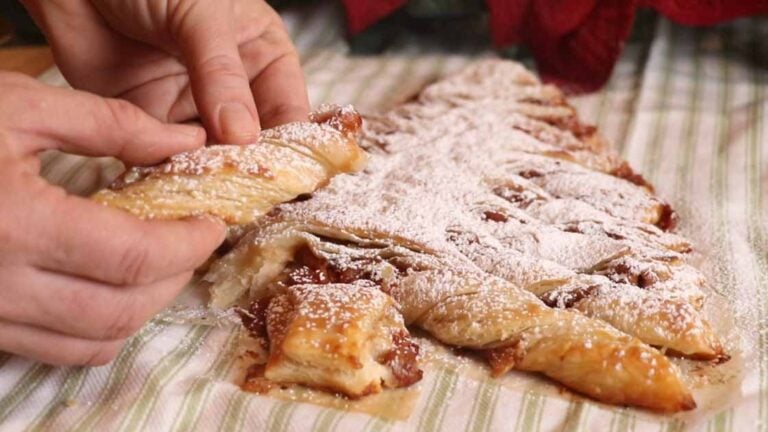 Sourdough Puff Pastry Christmas Tree Appetizer