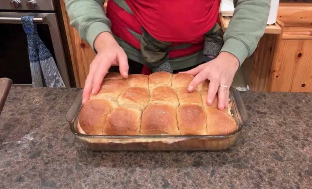 putting top buns back on sliders