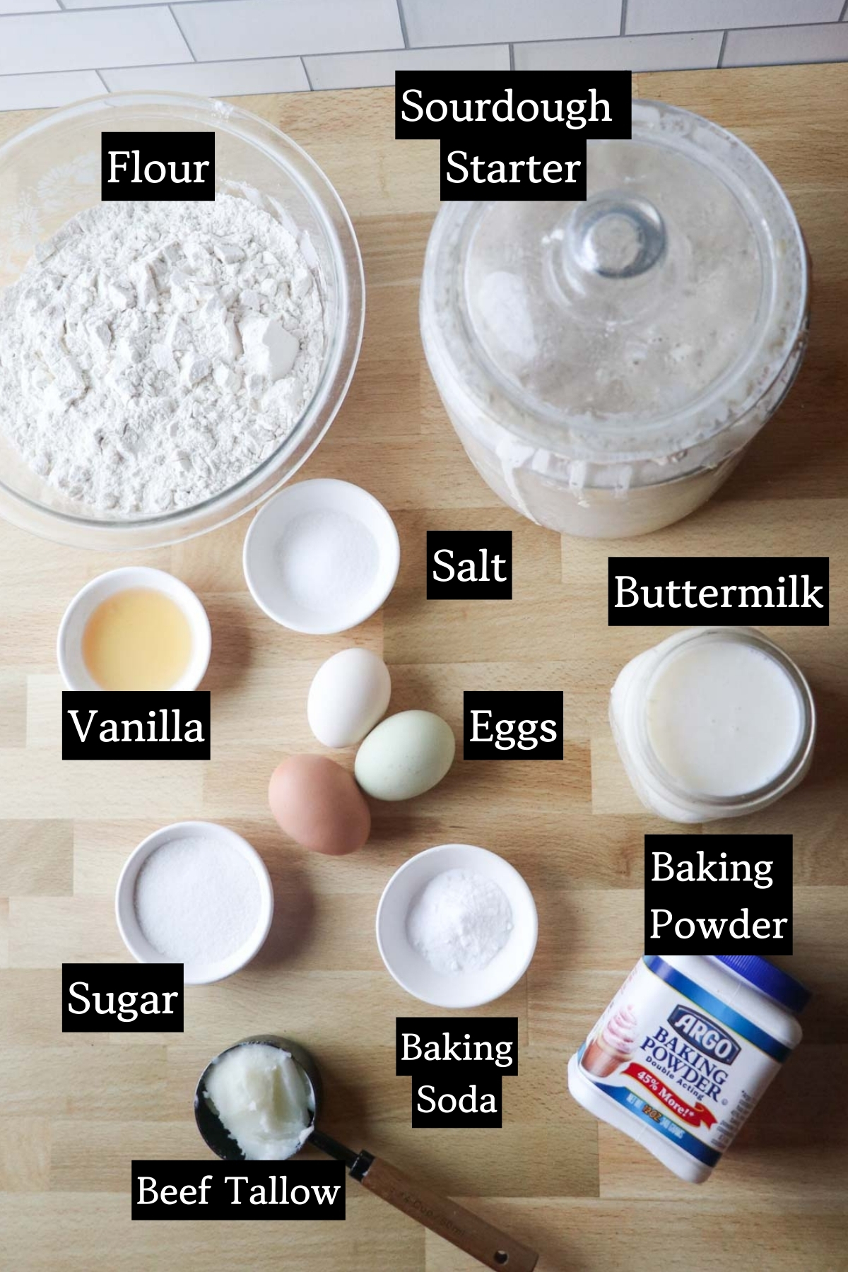 sourdough pancake ingredients