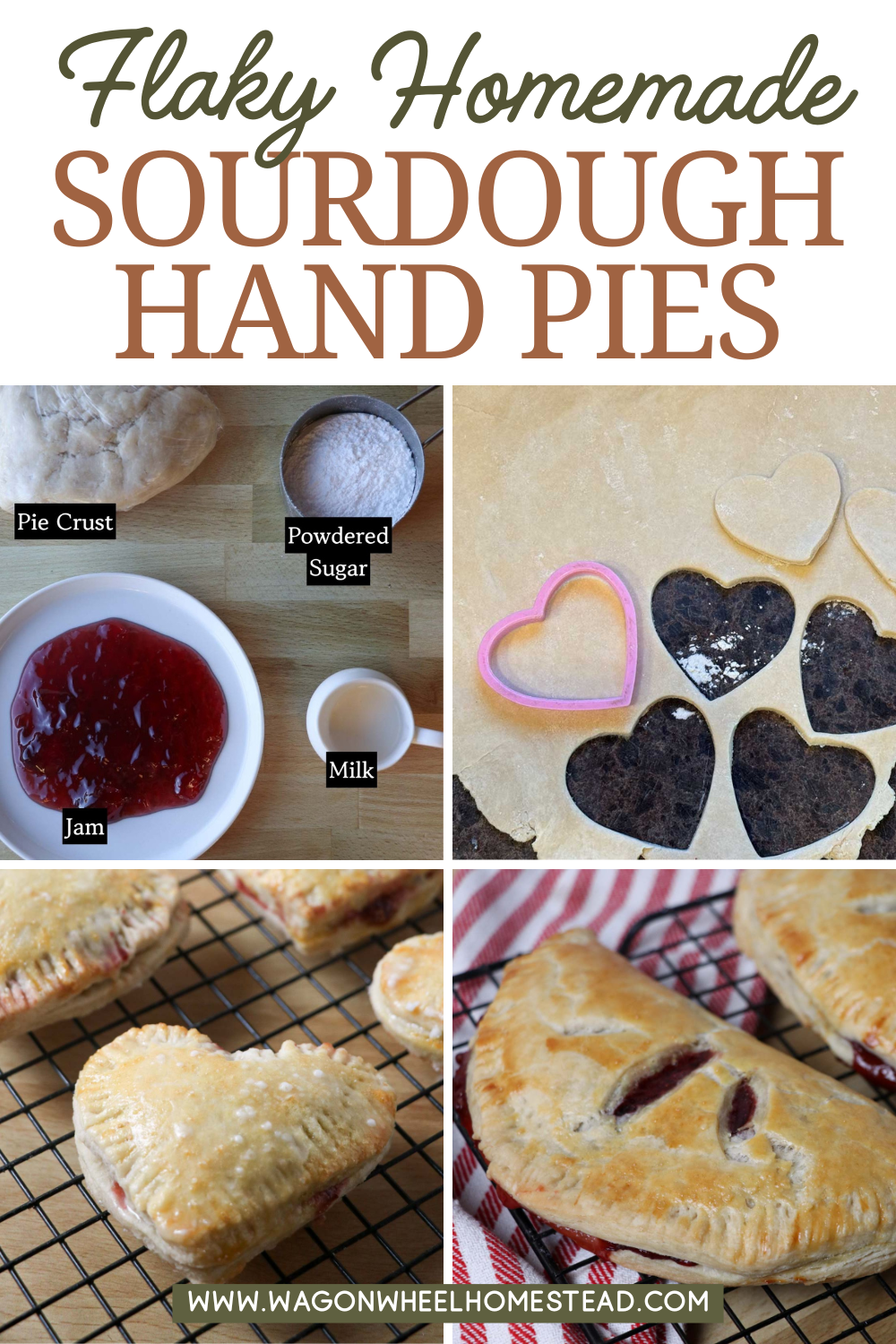 sourdough hand pies pinterest image
