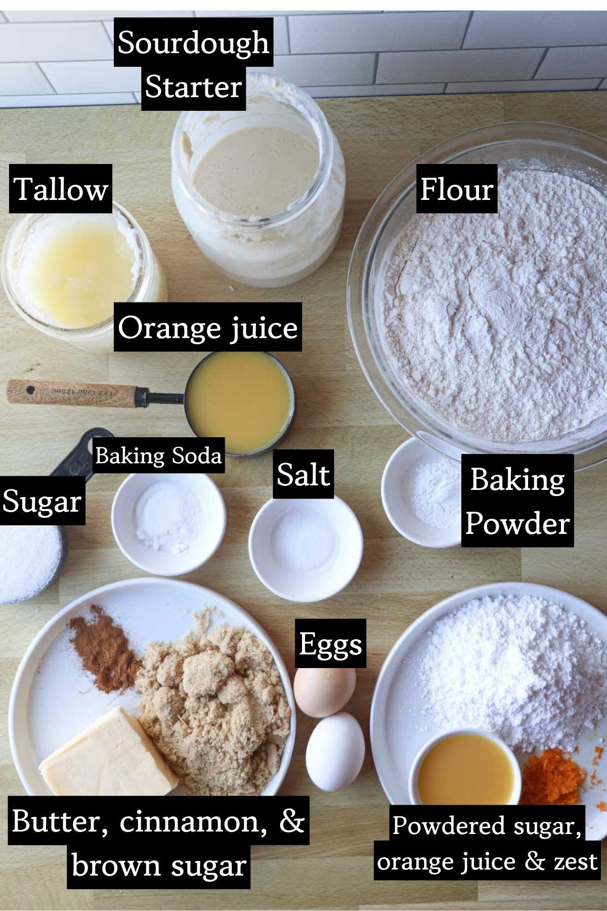 orange roll ingredients.