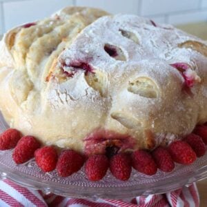 raspberry cheesecake sourdough