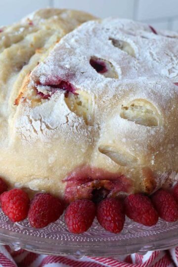raspberry cheesecake sourdough