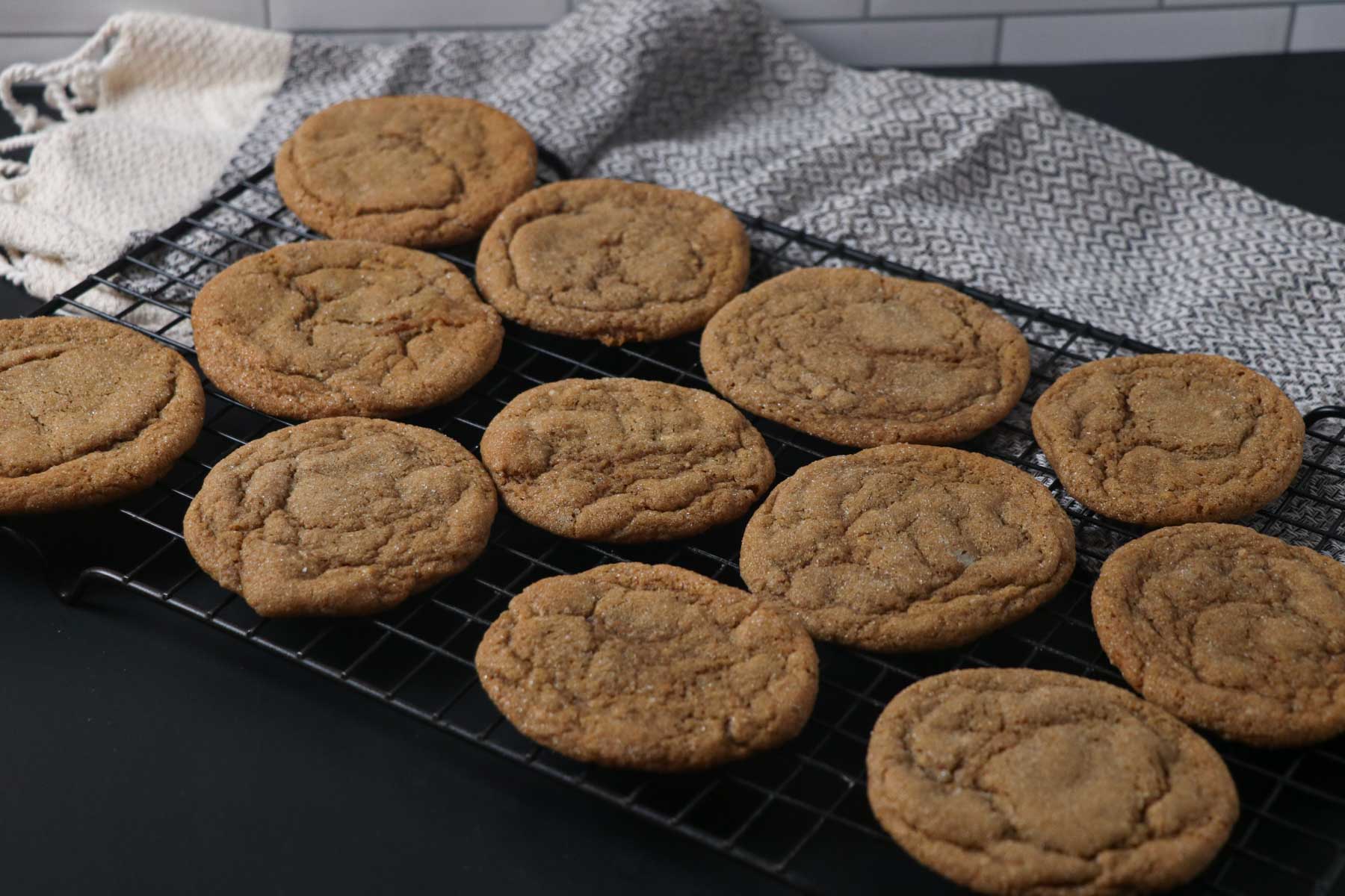 sourdough gingerbread cookies fresh baked