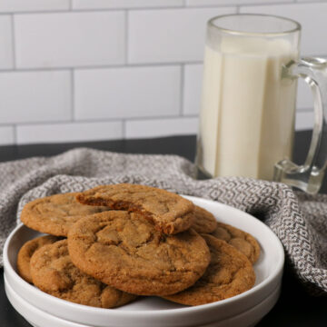 sourdough gingerbread cookies square