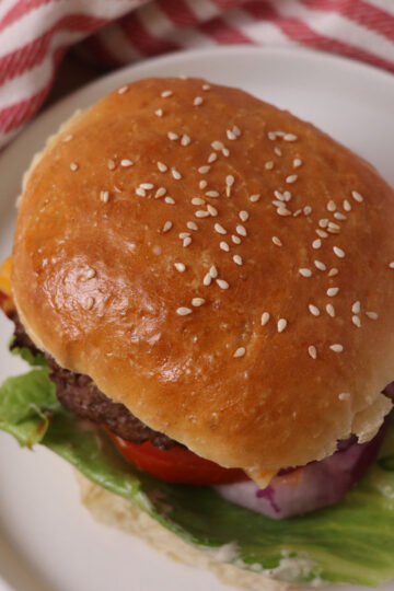 sourdough hamburger bun square