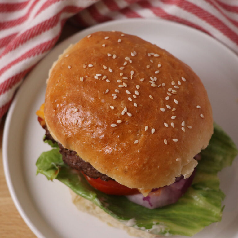 Soft Sourdough Hamburger Buns