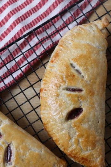 sourdough hand pies on rack square