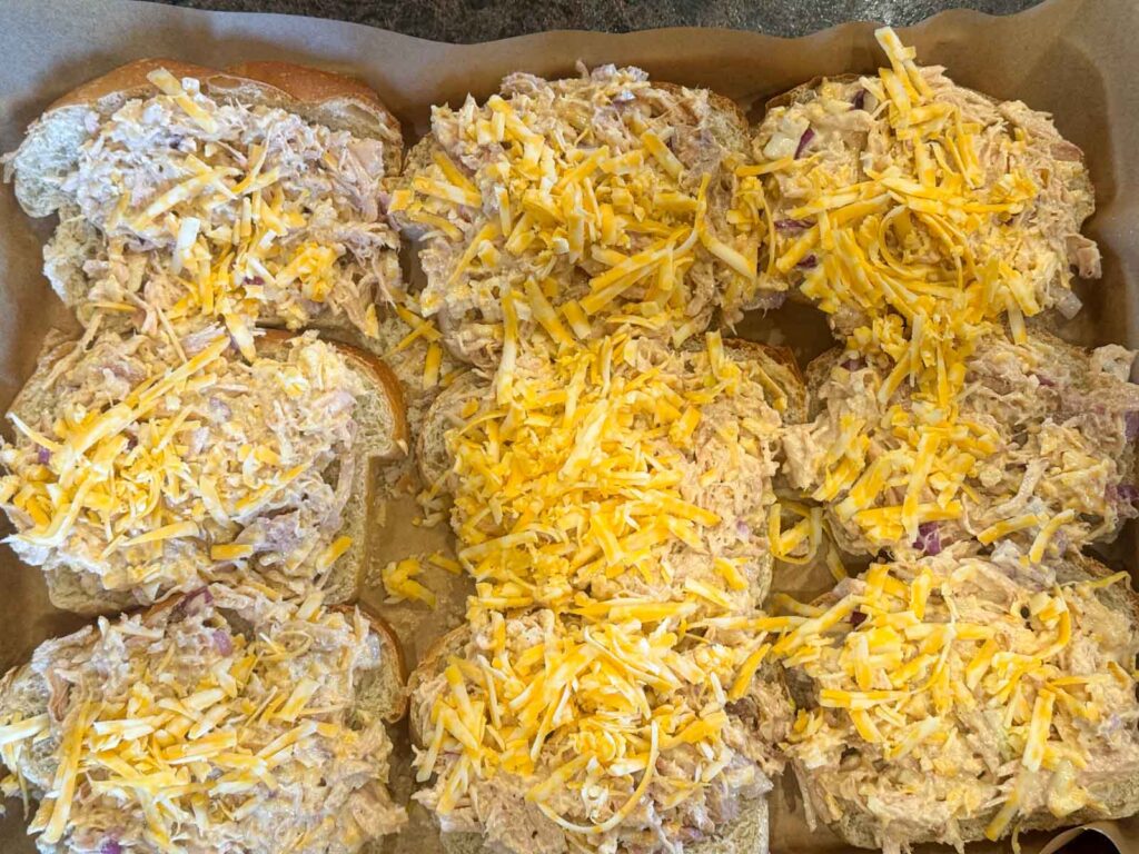 chicken melts ready to bake