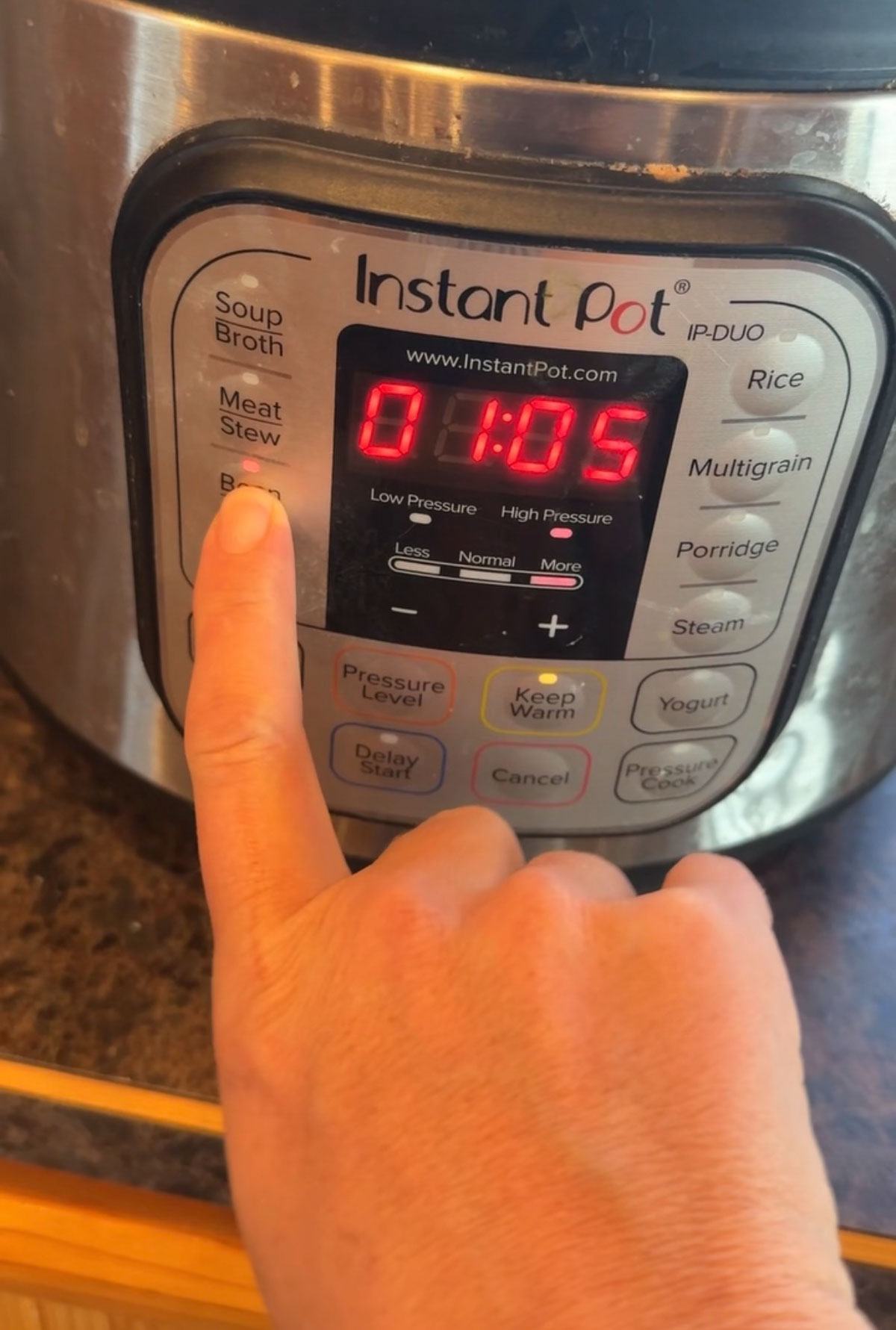cooking beans in instant pot