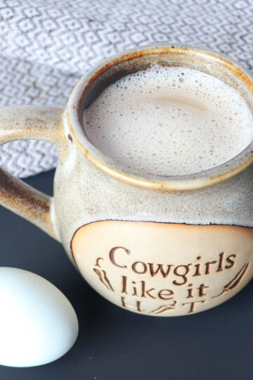 cup of egg yolk coffee square