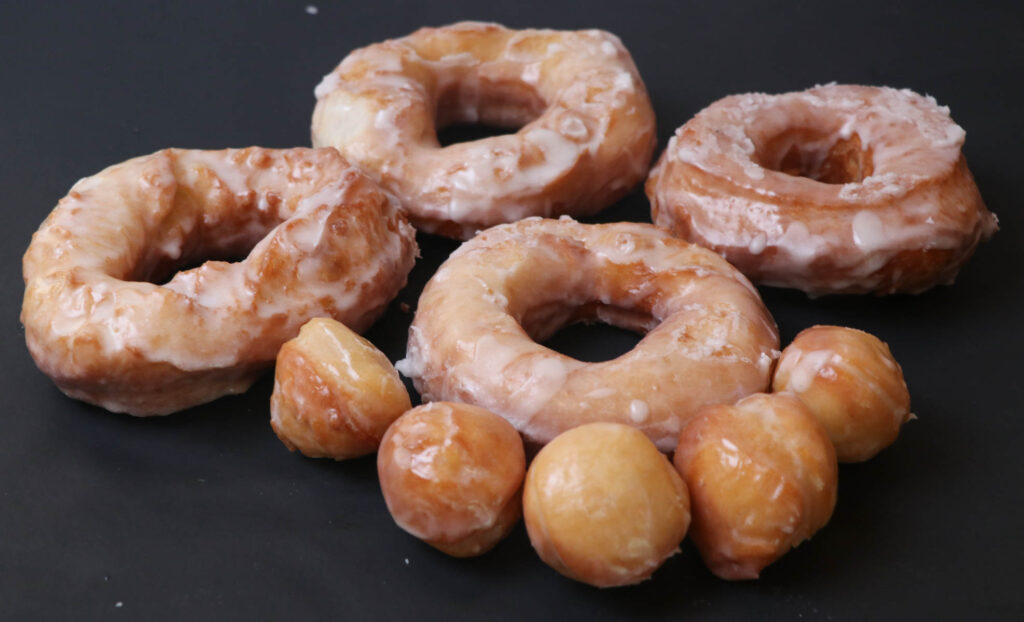 glazed sourdough donuts