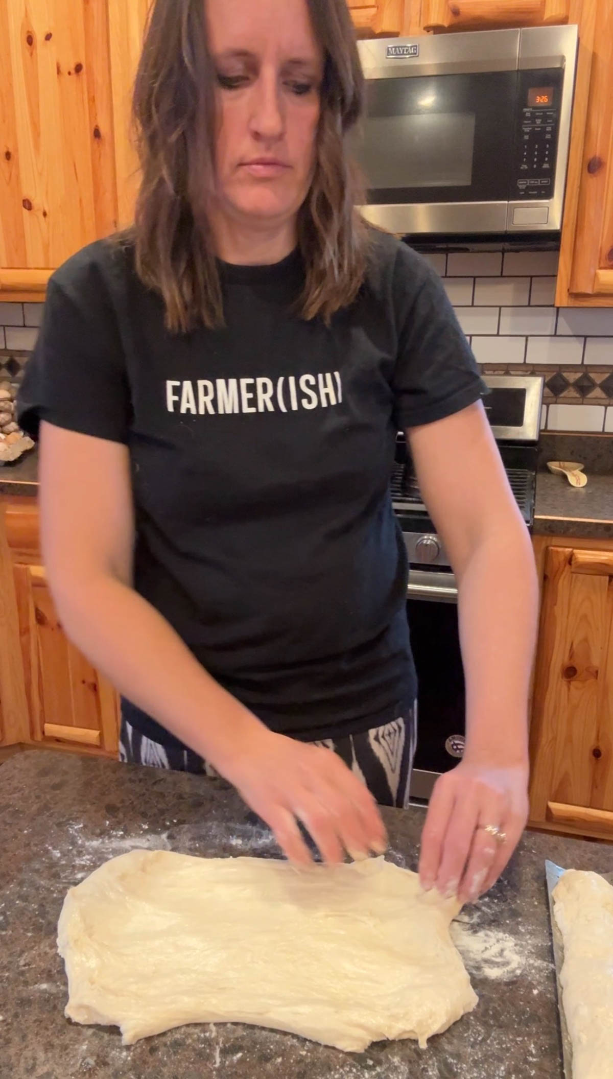 pre-shaping sourdough baguettes
