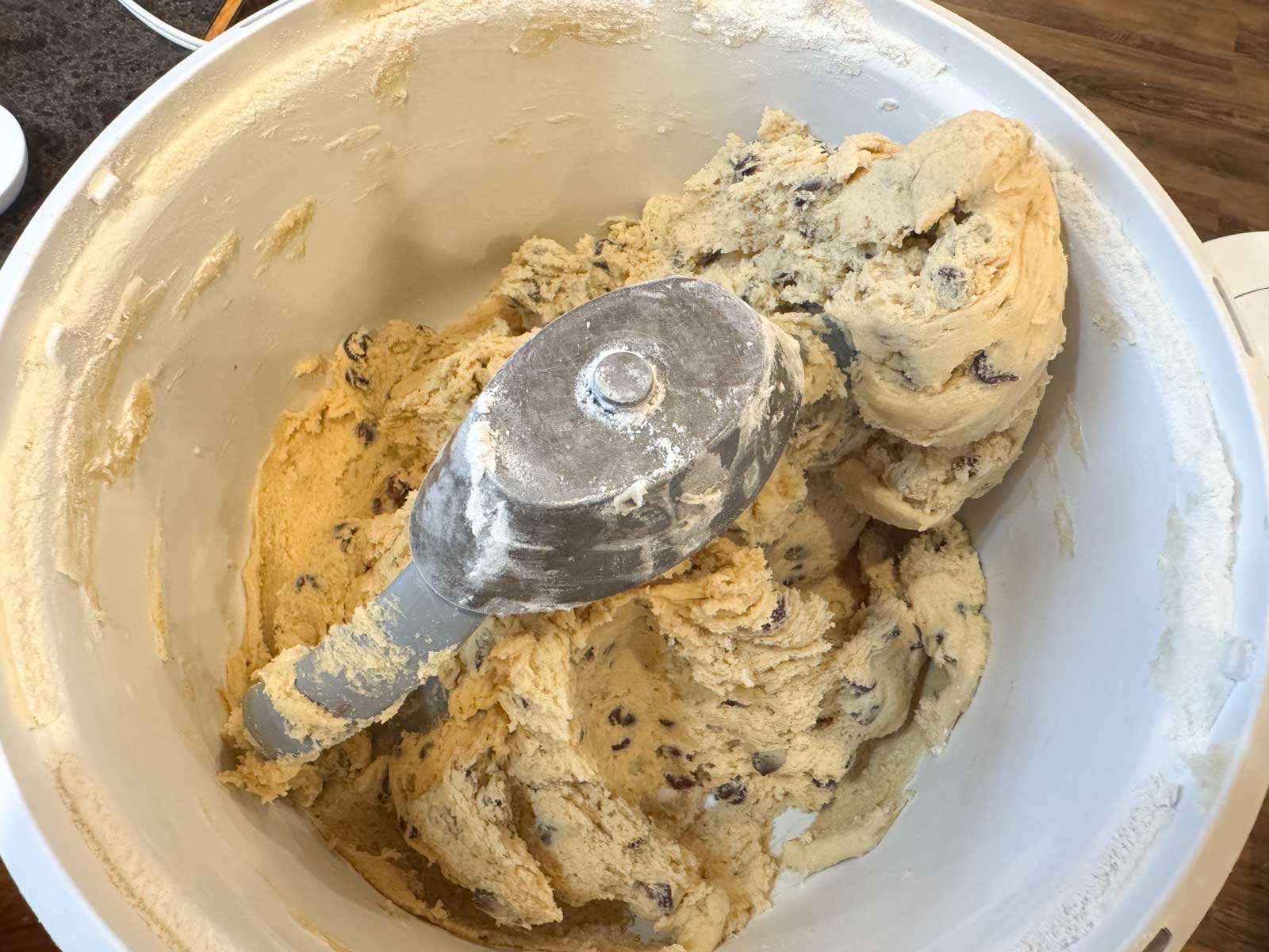 sourdough chocolate chip cookie dough