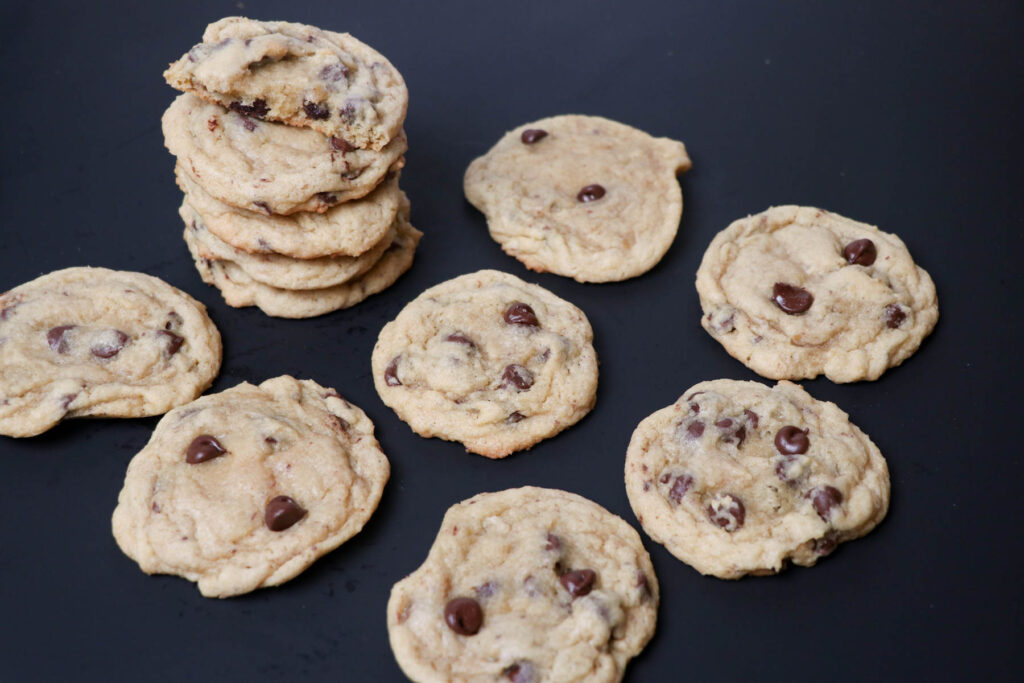 sourdough chocolate chip cookies_