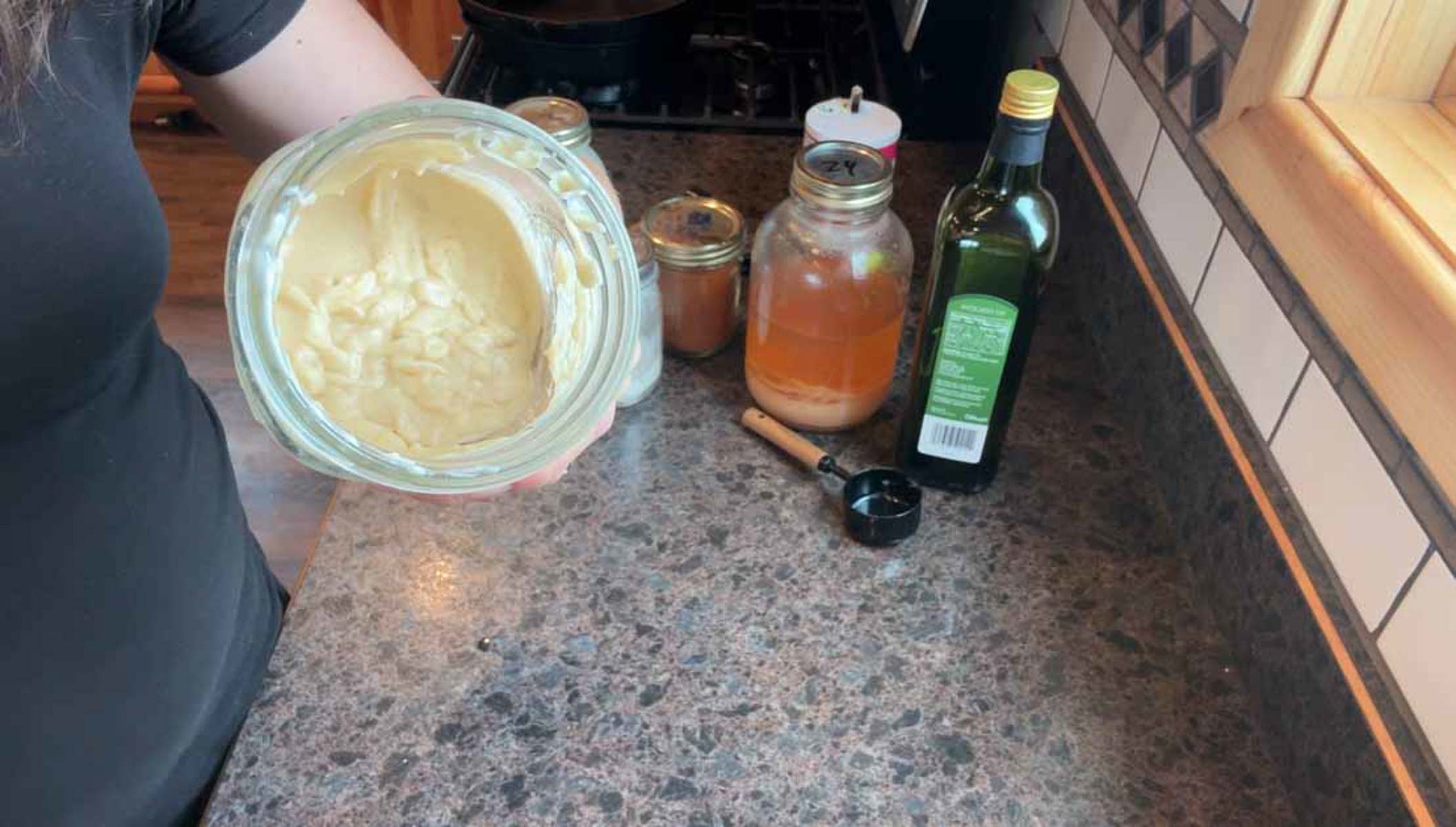 finished blended miracle whip.