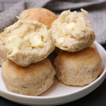 sourdough biscuits with butter