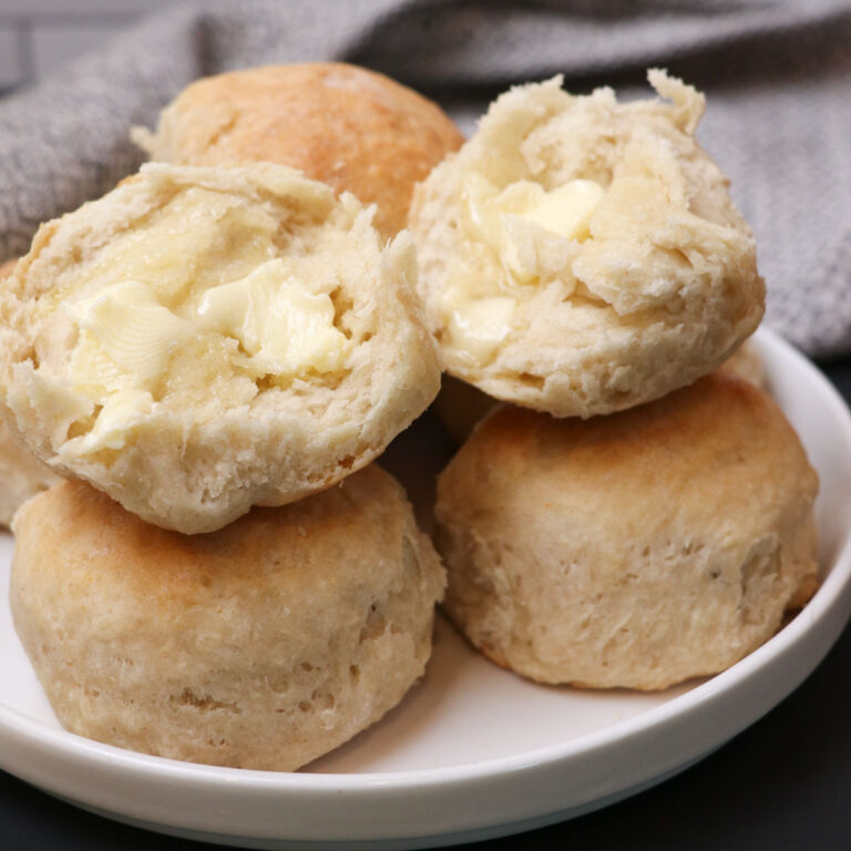 sourdough biscuits with butter
